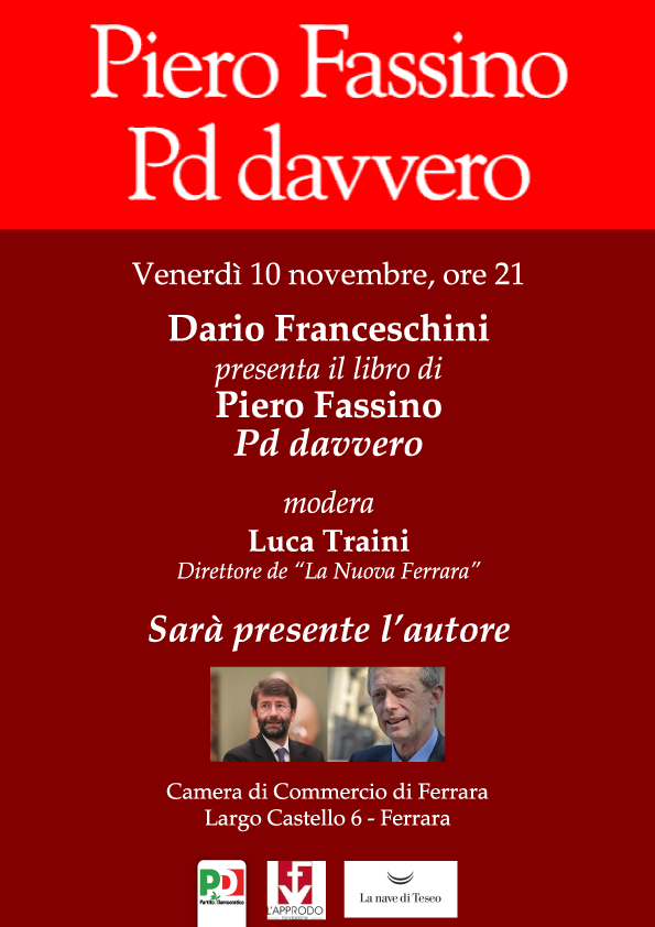 Featured image for ““Pd davvero” presentazione del libro di Piero Fassino”