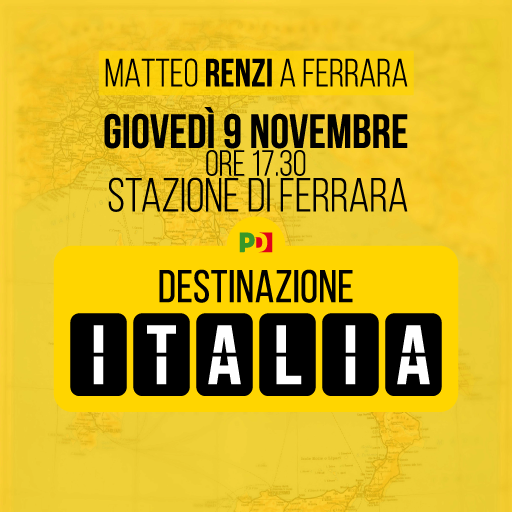 Featured image for “Matteo Renzi a Ferrara per Destinazione Italia”