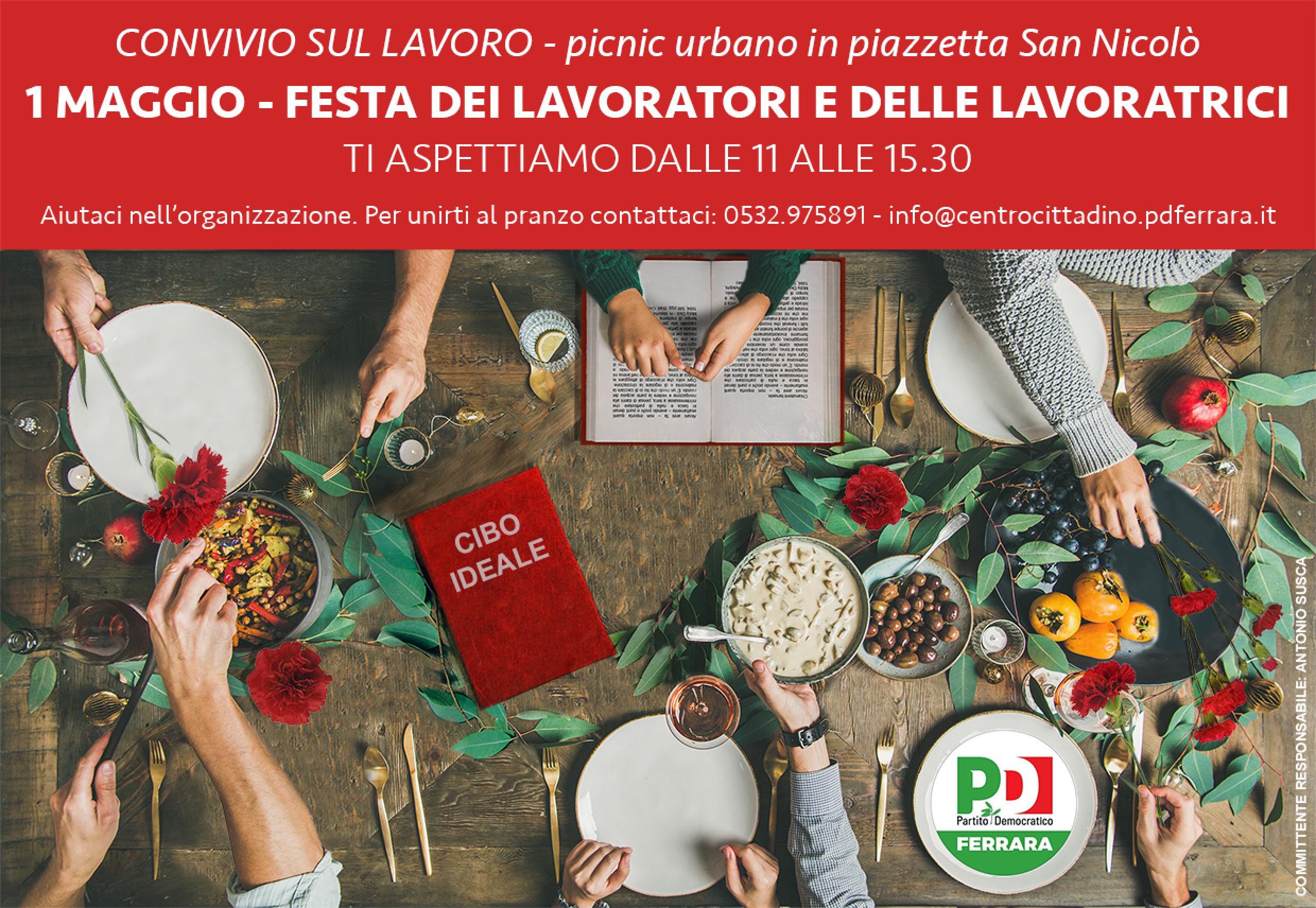 Featured image for “Cibo ideale: il 1 maggio del Pd a Ferrara”